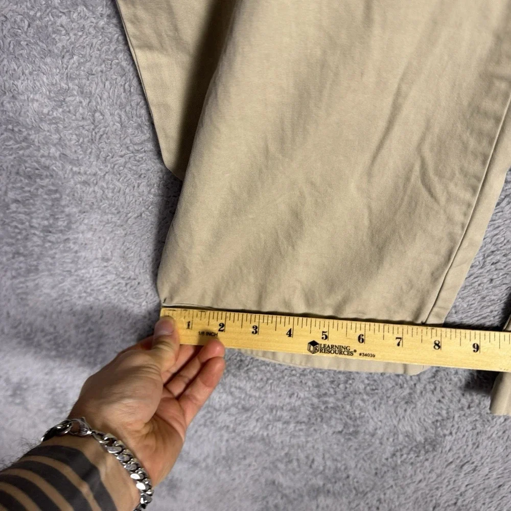 Vintage Polo Ralph Lauren Hammond Pant Mens 34x29 Trouser Pleated Cuffed Chino